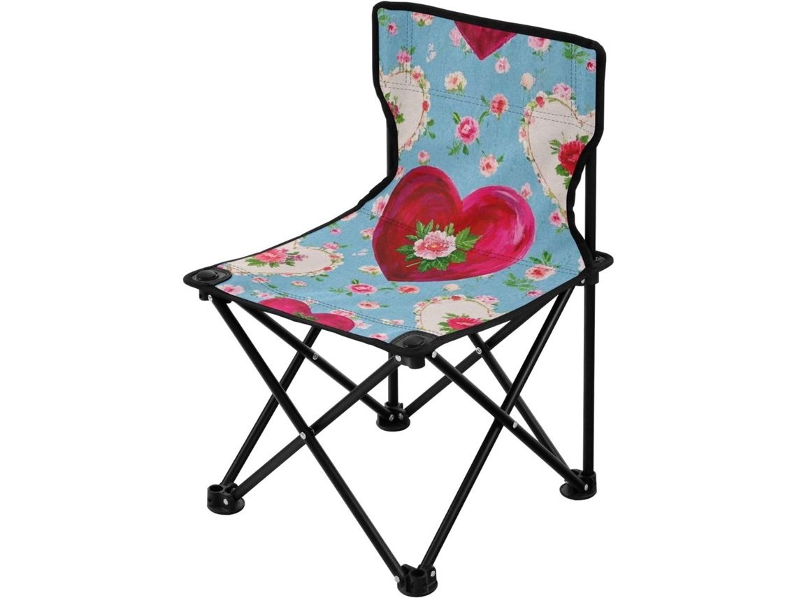 Silla De Camping Portátil Ultraligera Acero Nailon Transpirable Resistente