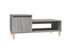 Mesa de Centro Apoyo 100X50X45 cm Derivados Madera Gris Sonoma