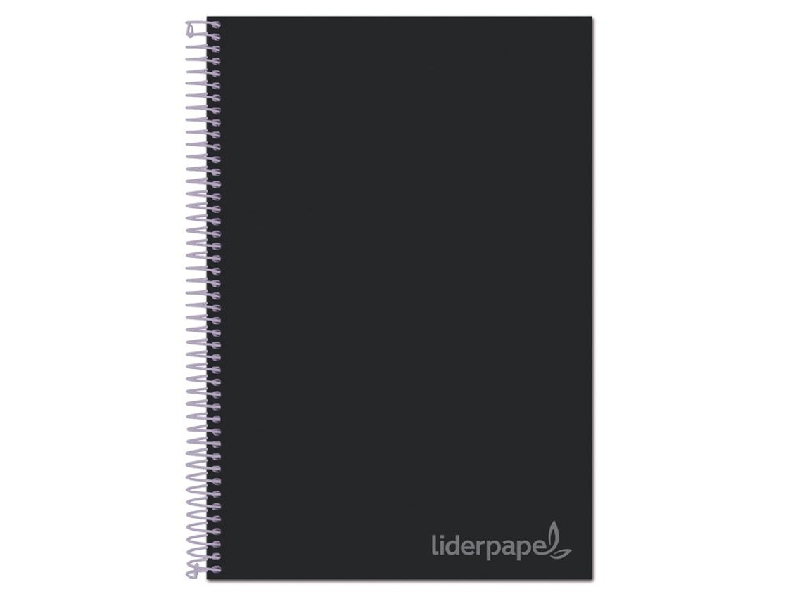 Cuaderno LIDERPAPEL Jolly Séries 140h de 75g/m² Negro (A4)