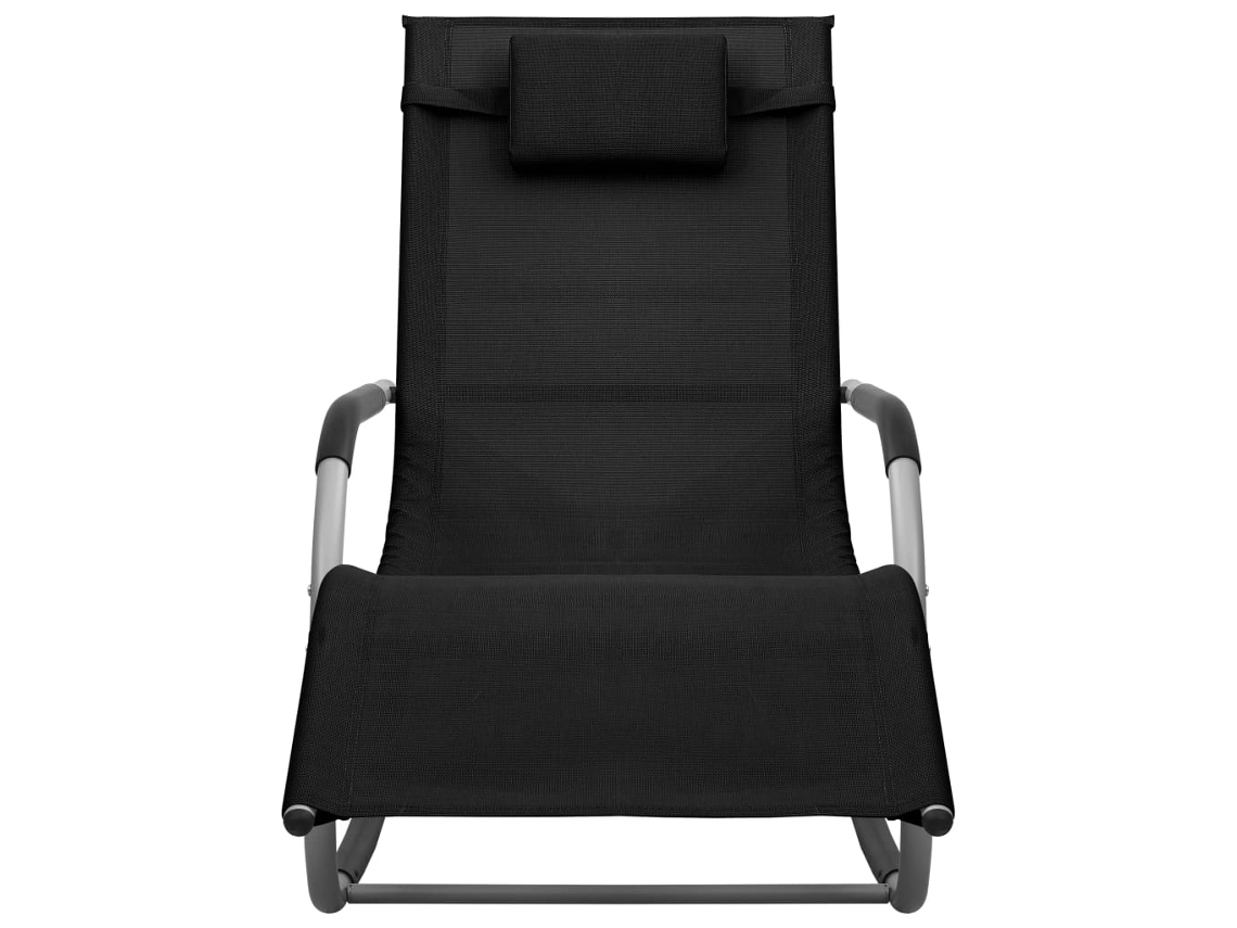 Maison Exclusive - Tumbona De Textilene Negro Y Gris