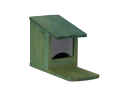 Alimentador De Esquilos Relaxdays, Caixa De Madeira Hbt: 17,5 X 12 X 25 Cm, Cor À Escolha