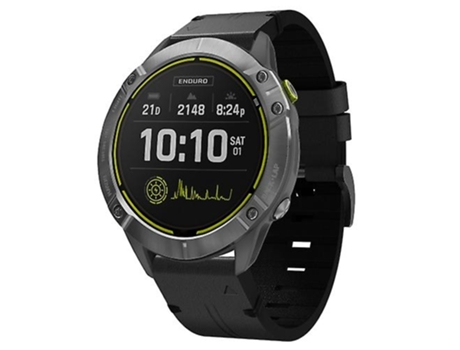 Correa Smartwatch Para Garmin Enduro 26Mm Correa De Reloj De Cuero Y Hebilla De Acero Negra VENISYMLIS