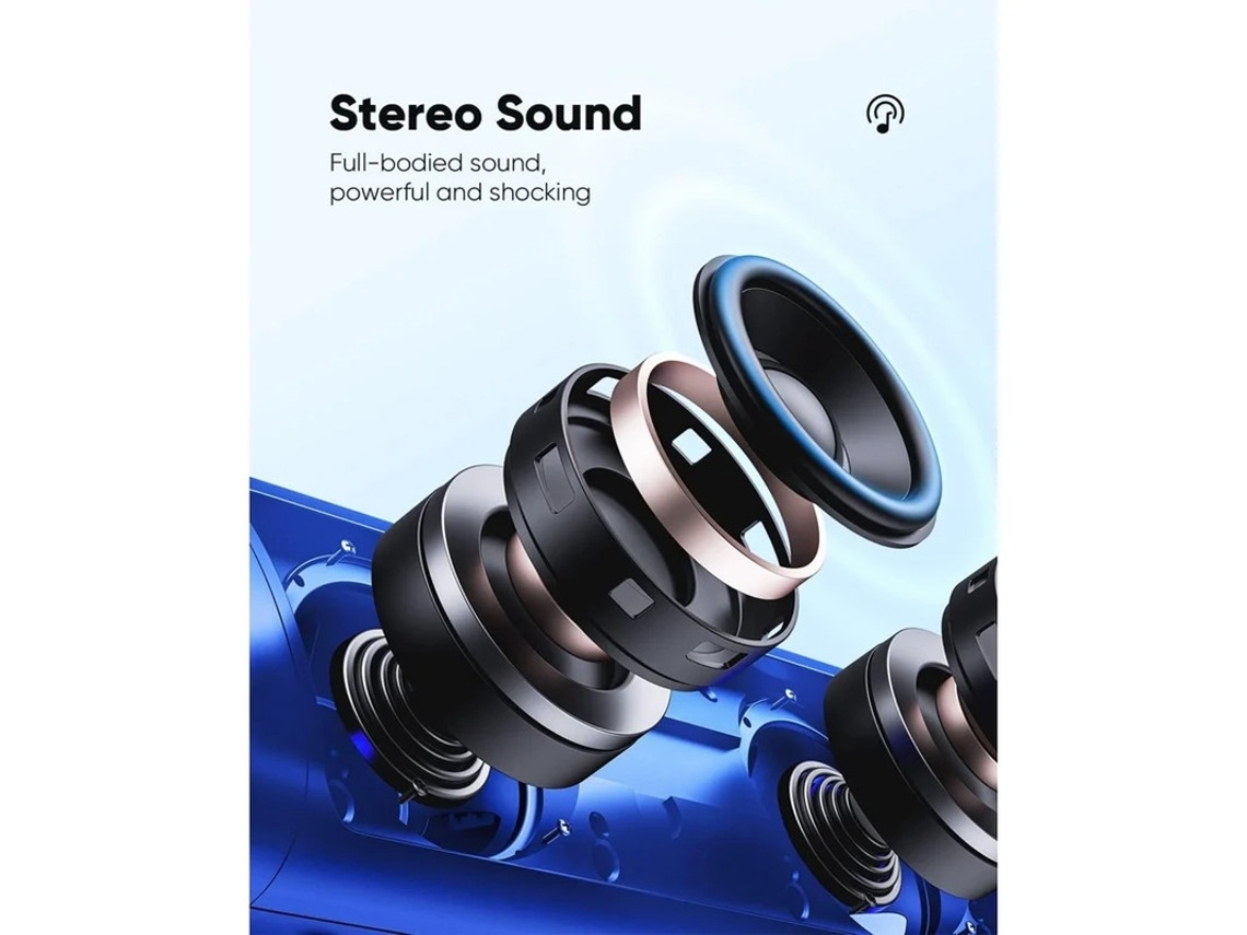 Altavoz Bluetooth con sonido HD, portátil, inalámbrico, IPX5, resistente al agua, hasta 24 horas de reproducción, TWS BT5.3, emparejamiento con Yizhood.