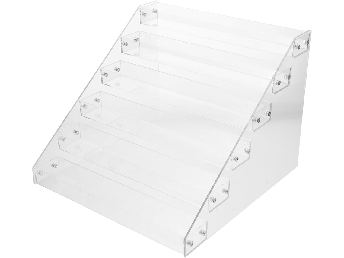 Soporte De Exhibición De Acrílico, Estante Elevador Transparente De Varios Niveles Para Tarjetas