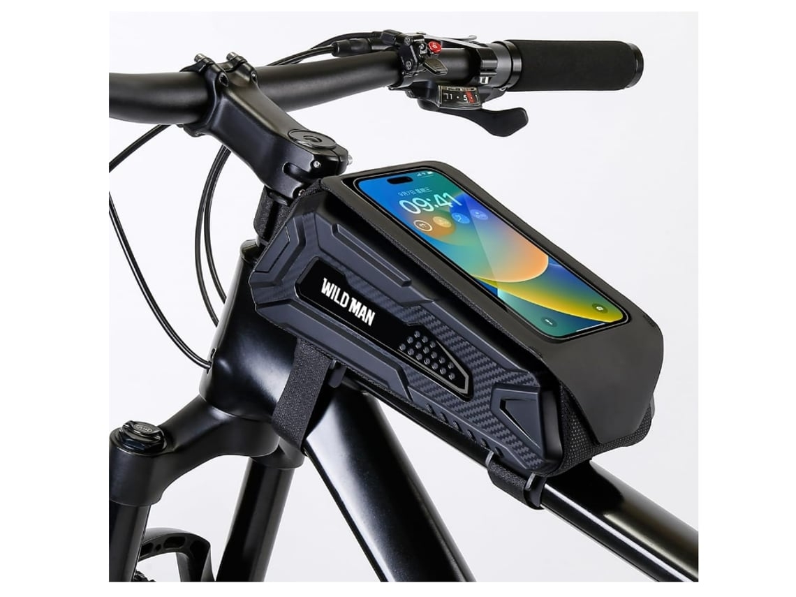 Bolsa para cuadro de bicicleta, impermeable, soporte para teléfono, bolsa para tubo superior delantero, alforja Gusshious Bag