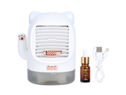 Ventilador de escritorio USB portátil para refrescar el hogar y la oficina.