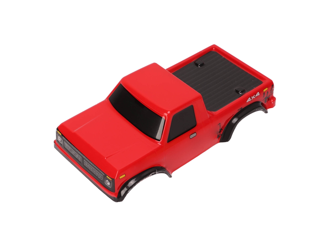 Base de roda para capacete de carro RC Mali de 125 mm, acessório resistente a impactos para veículo Axial SCX24 1:24, vermelha