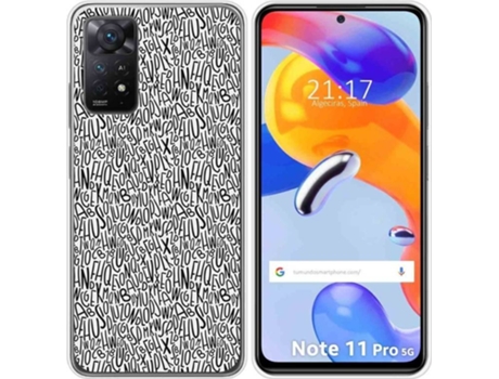 Carcasa Xiaomi Redmi Note 11 Pro TUMUNDOSMARTPHONE Dibujos Letras Multicolor