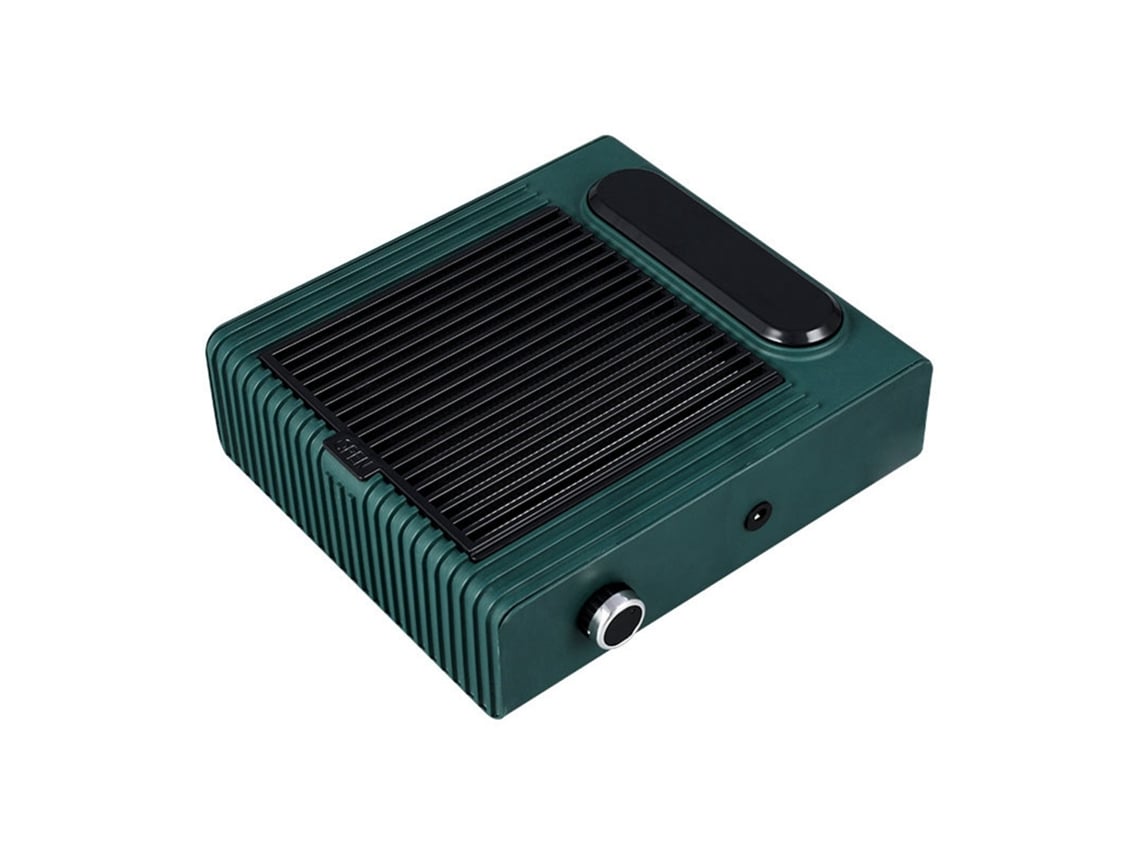 Aspirador de pó para unhas Rebe 80W com velocidade ajustável, filtro removível, baixo ruído, material ABS, plugue europeu, verde.