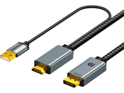 Cable Adaptador 4k De Alta Calidad Con Conectores Chapados En Oro Para Tarjetas Y Monitores.