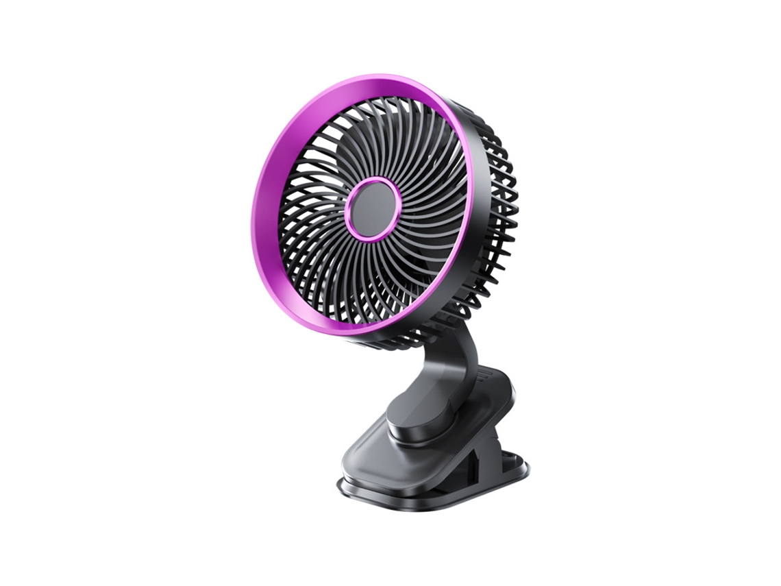Ventilador De Mesa Portátil Silencioso Com Controle Por App, Usb, Clip Para Cama, Casa, Escritório E Carro