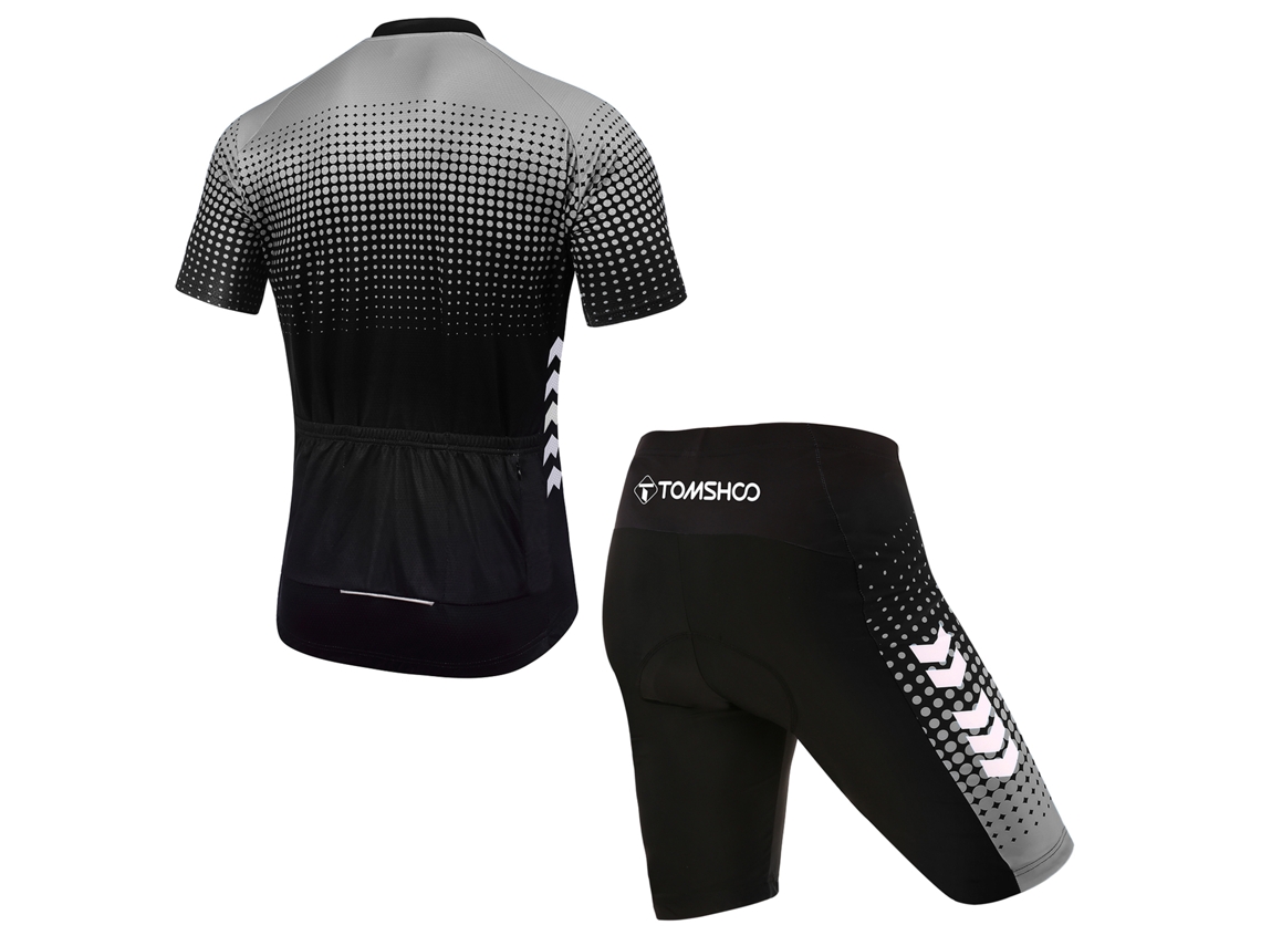 Conjunto De Ropa De Ciclismo De Verano Para Hombre: Maillot Y Culotte Con Acolchado De Gel 4d, Transpirable Y De Secado Rápido.