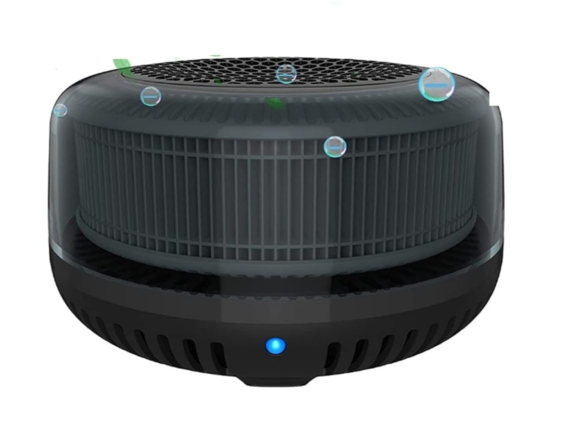 Purificador de aire para coche con filtro de carbón activado H13 HEPA auténtico para negro de humo USHION