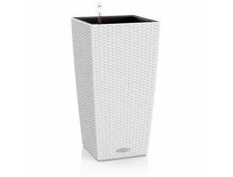 Maceta LECHUZA 40 x 40 x 75 cm Blanco Negro Polipropileno