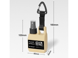 Botella Pulverizadora Portátil De 80 Ml Para Acampada Y Senderismo Con Gancho, Ligera Y Versátil.