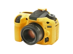 Funda protectora de silicona suave para Nikon D7200/D7100 amarilla Zruxe