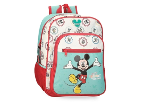 DISNEY Mochila Escolar Poliéster Mickey Best Friends Together Multicolor