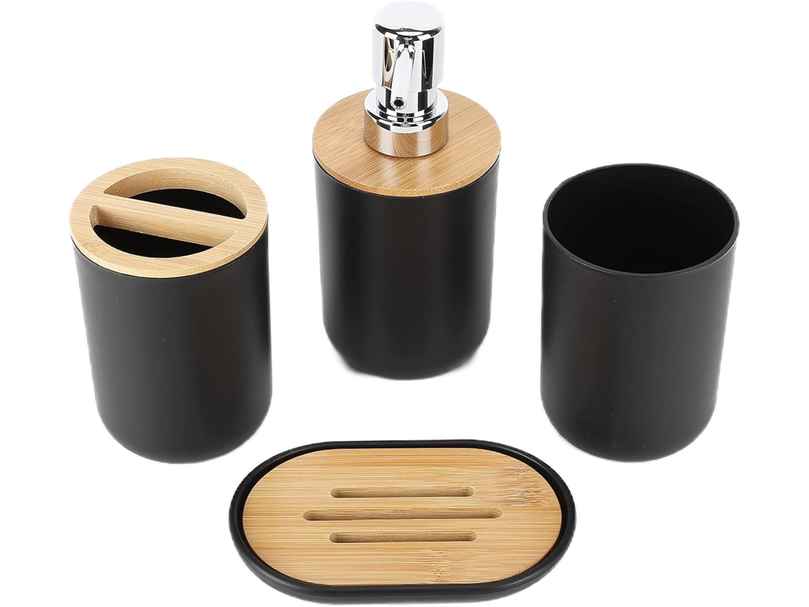 Cryfokt Juego De Accesorios De Baño, Taza De Cepillo De Dientes Suave Y Sostenible Para El Hogar, Hotel, Paquete De 4