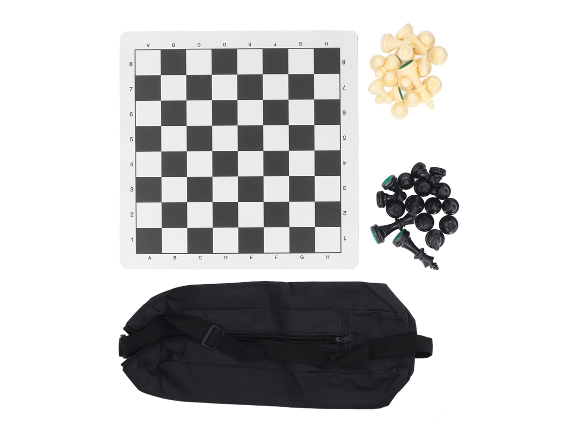 Juego De Ajedrez Portátil Con Bandeja De Goma Enrollable Y Sin Arrugas Para Entretenimiento Y Aprendizaje.