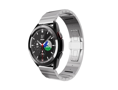 Correa de reloj inteligente para Samsung Galaxy Watch 5 Pro 45 mm Correa de acero (Plata)