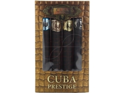 Nueva Marca Cuba Prestige 4 Cigars Box Eau De Toilette Para Hombres 4x35ml