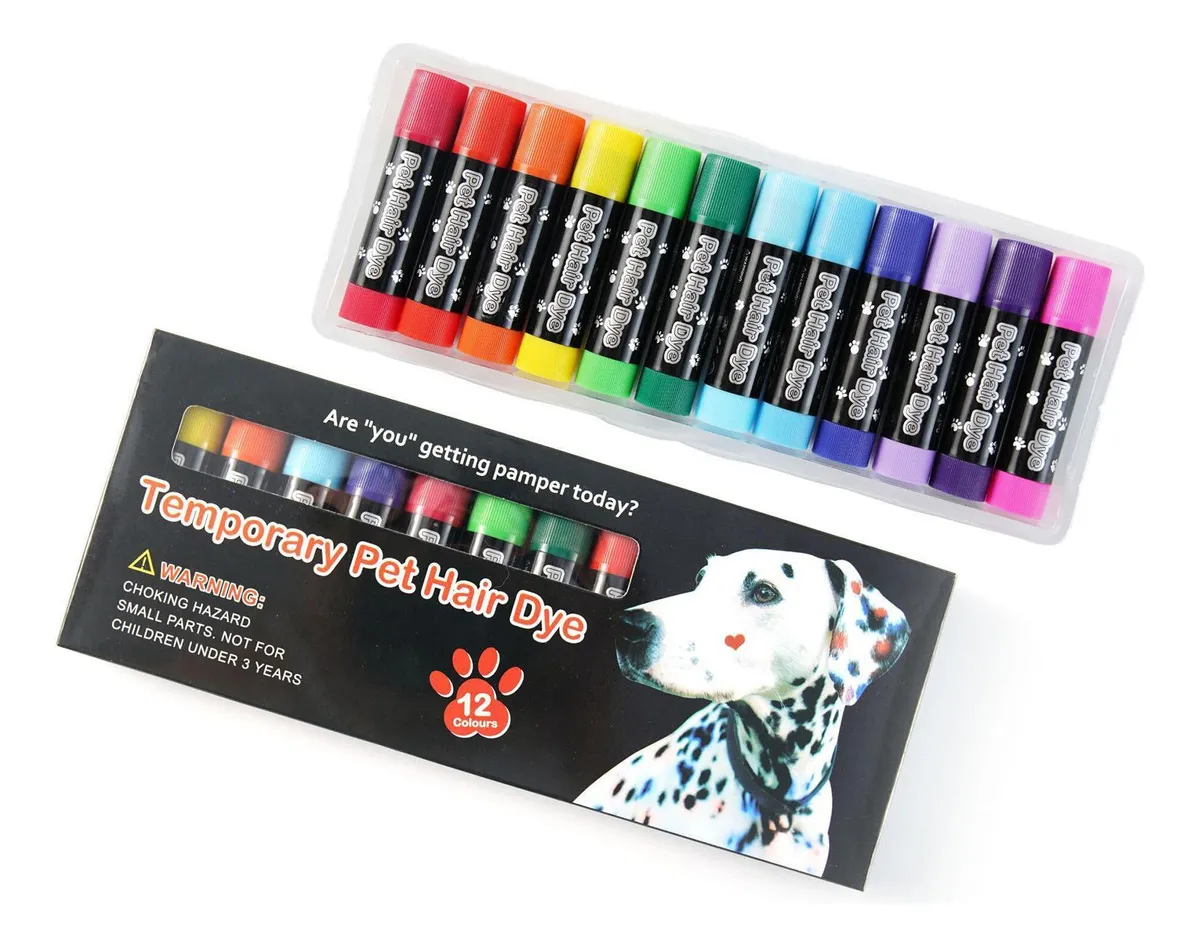Marcadores de pintura lavables para perros Dog Dyevayotoy