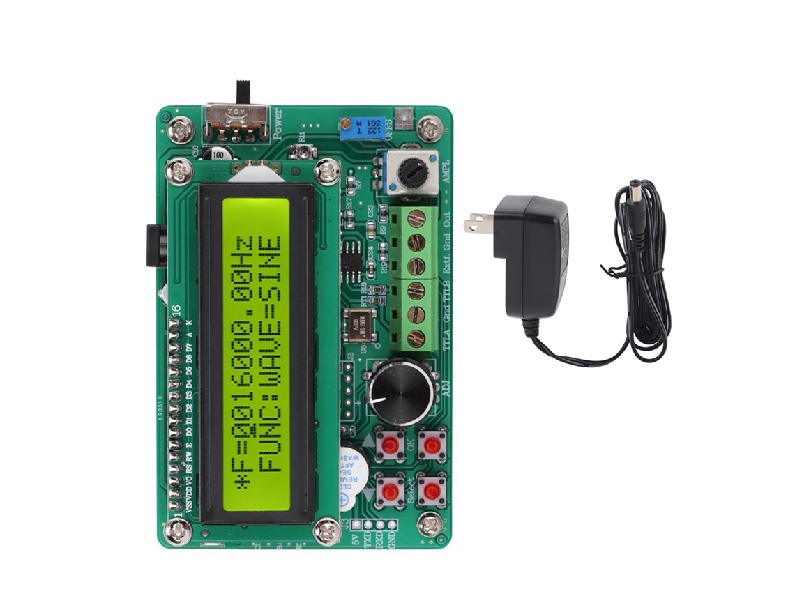 Generador De Señal Dds Con Módulo Contador De Frecuencia De Pantalla Led Digital De 5 Mhz Fy1005s