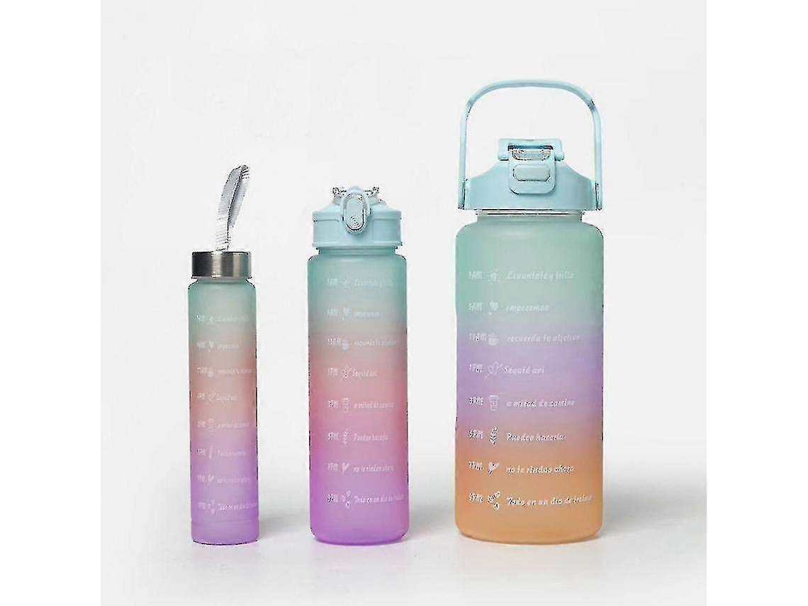Juego de 3 botellas de agua deportivas Rosewell de gran capacidad para niñas y niños