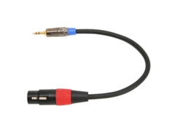 Cable De Micrófono Estéreo Xlr Hembra De 30 Cm A Trs De 3,5 Mm Con Reducción De Ruido Para Hi-fi
