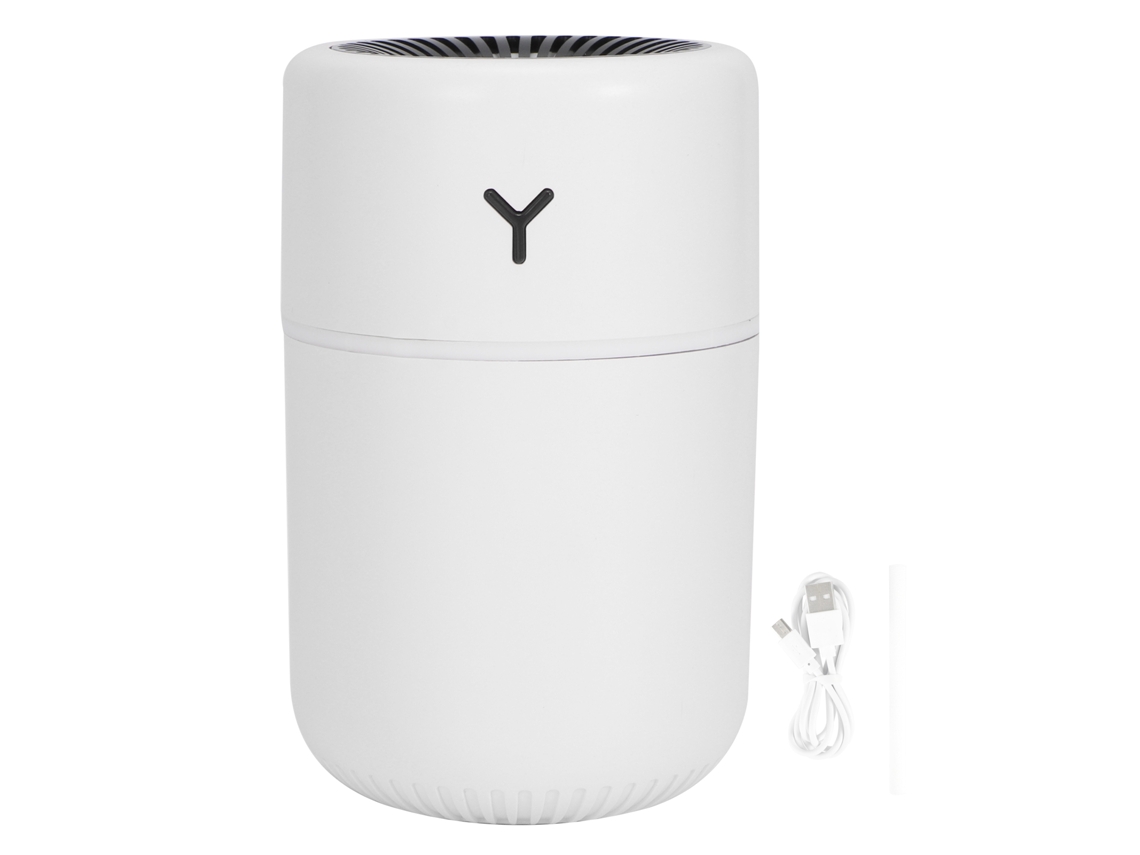 Mini humidificador de 260 ml con USB recargable y luz ambiental colorida para el hogar