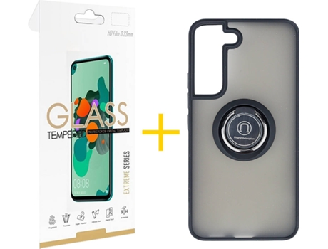 Carcasa + Protector de Pantalla para Samsung Galaxy S22 Plus 5G SKYHE Negro