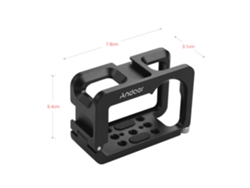 2026-caja Protectora Andoer Para Cámara Osmo Action, Compatible Con Disparo Vertical/horizontal, Zapatilla Fría Y Rosca De 1/4 Pulgada Para Vlogging