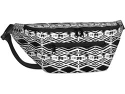 Bolso bandolera de estilo étnico tribal de MARCA, 38x25,9x19 cm, tejido de poliéster.