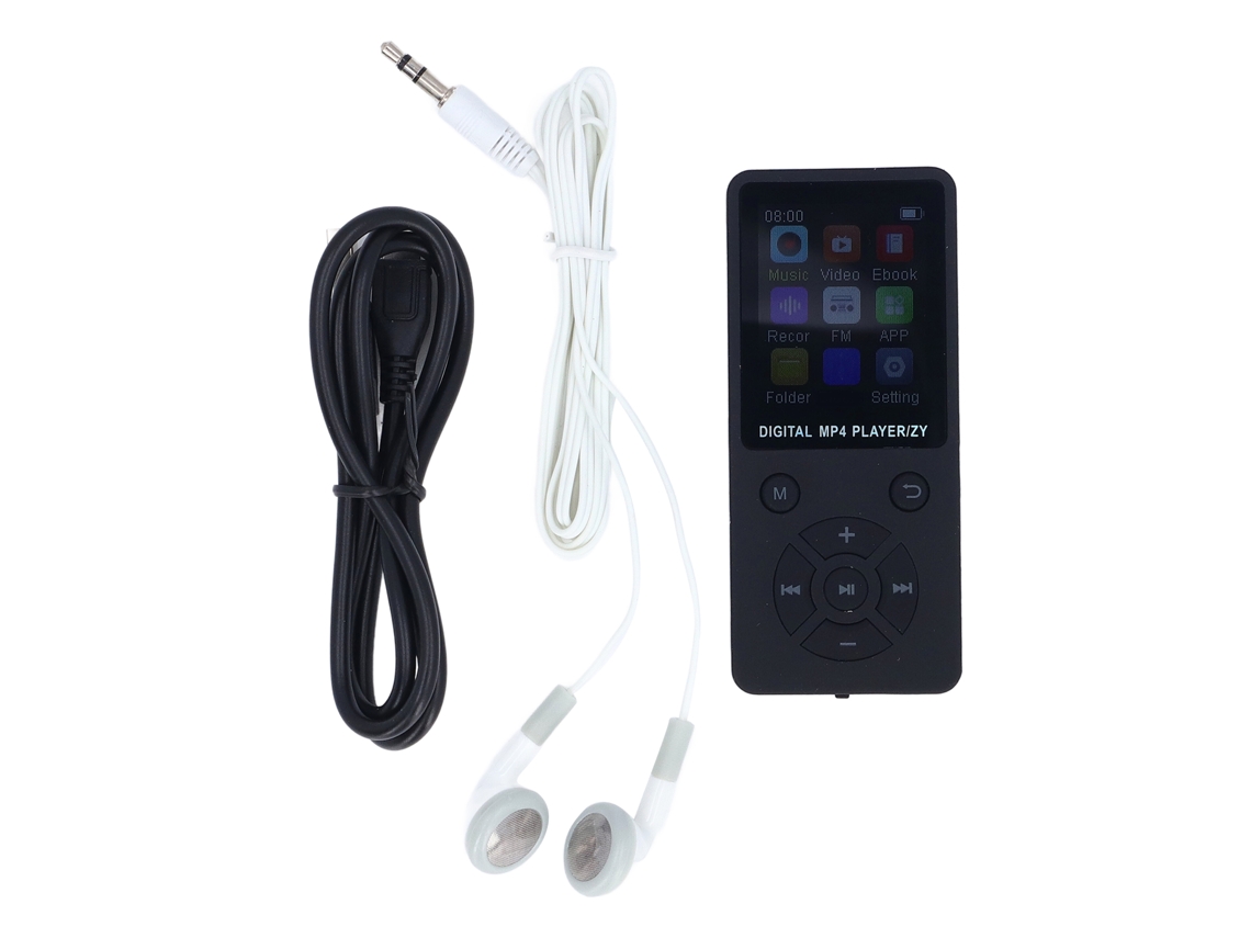 Reproductor Mp3/mp4 Portátil Con Bluetooth, Pantalla Lcd De 1,8 Pulgadas, Hifi Sin Pérdidas, Negro.