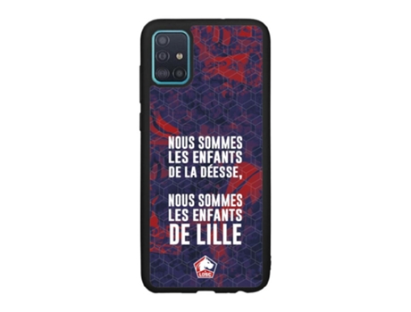 Funda Móvil Oficial Lille Fc para Samsung Galaxy A51 PHONECASES3D Piel Sintética Negro