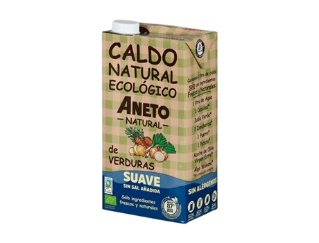 ANETO Caldo Natural Eco Verduras Suave 1 L