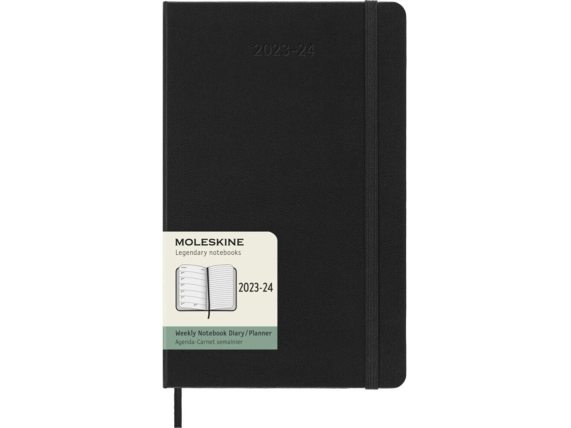Agenda MOLESKINE Semanal 18 Meses 13 X 21 Cm Negro