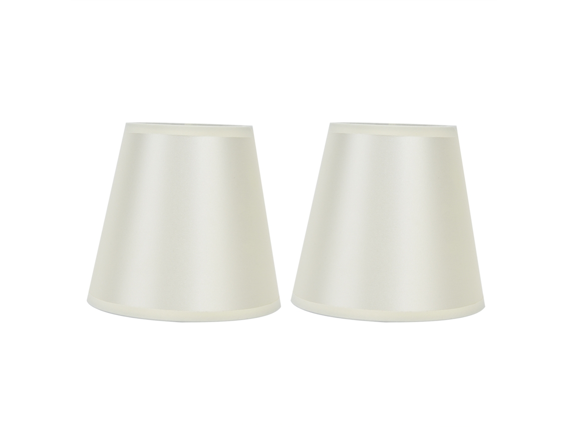 Lámpara de pared moderna con clip BJ-2pcs con lámpara de mesa E14 y tuerca PT11 - Beige