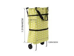Carrito de la compra con ruedas, plegable y compacto. GOKOCO