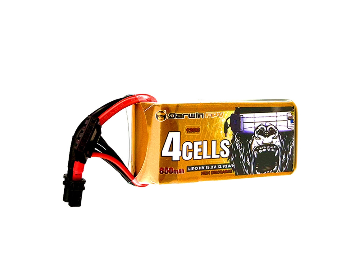 Batería Darwinfpv de 15,2 V, 850 mAh, 120 C, 4S, Lipo, conector XT30 para Babyape 4S, Cineape 25
