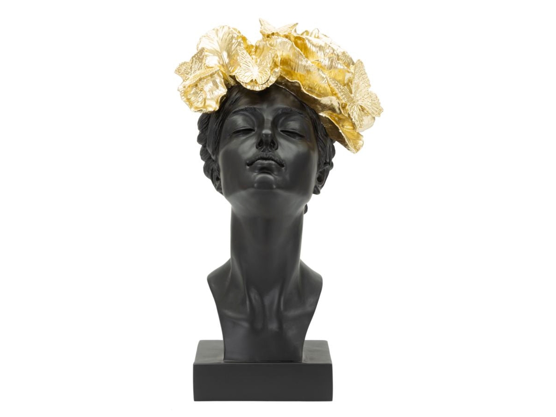 Mujer con mariposas en la cabeza cm 21x20x36.5 Mauro Ferretti