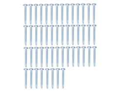 50 Tornillos Autorroscantes, Acero Al Carbono Galvanizado, Cabeza Redonda, 4,8 X 38 Mm