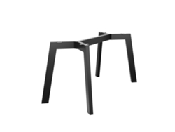 METALOPRO Barax Special – Base de Mesa em Aço Com Design Angular Moderno Estilo Industrial Minimalista Cor Preto Fosco 72X70X180 Cm