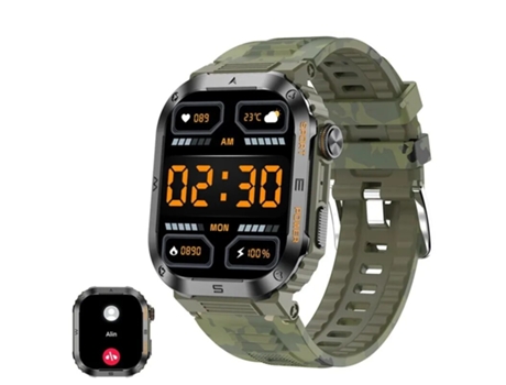 Reloj inteligente para hombre Reloj inteligente con Bluetooth para llamadas Batería de larga duración 100 modos de ejercicio IP68 Impermeable Fitne...