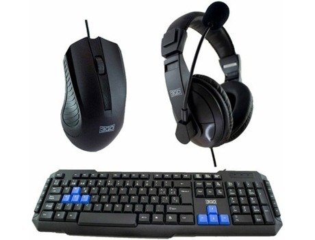 Ratón Gaming 3GO Combodrile2 + Teclado Espanhol