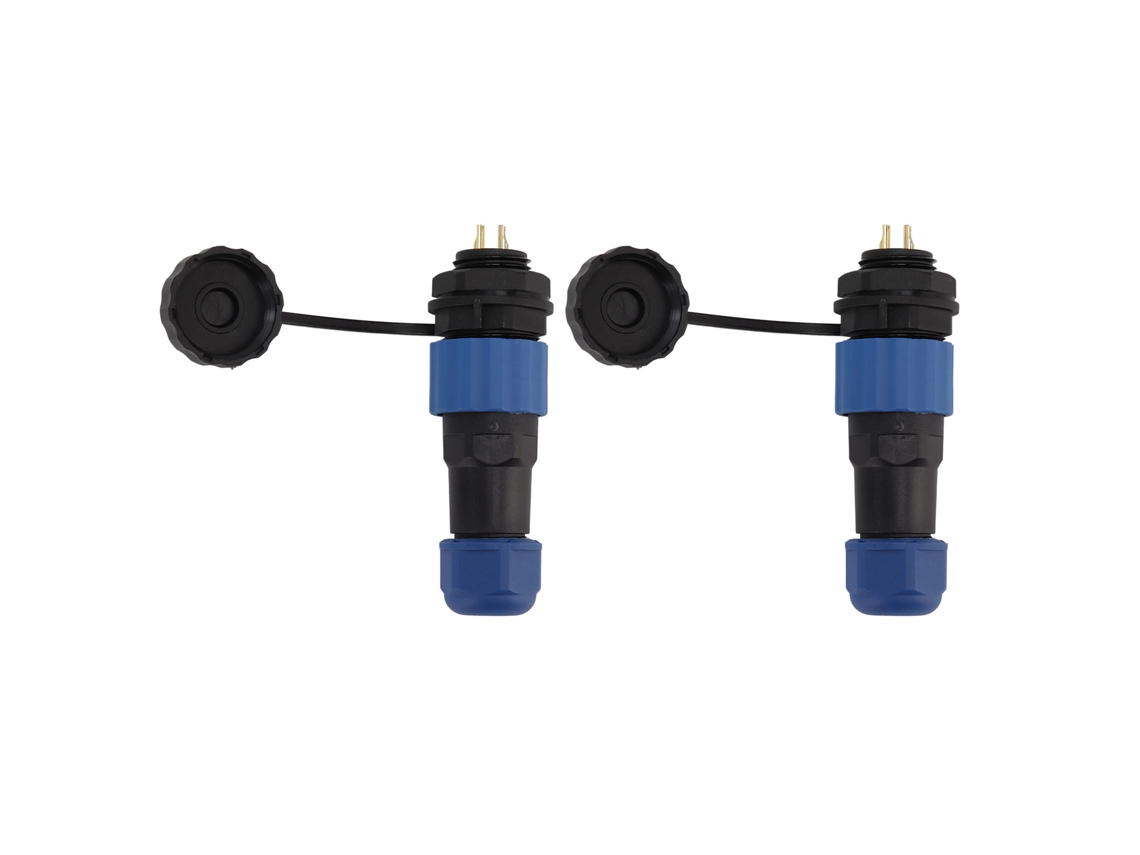 2 Unidades Sd16 Ip68 Conector Impermeable Para Aves De Corral, Enchufe Hembra, Enchufe Macho, Rosca G3/8, 2 Pines