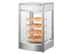 Vitrina Térmica para Pizza 14 con Tanque de Agua, Iluminación y Calentador Profesional Tekmaquinas