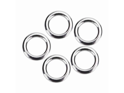50 Piezas Anillos Separables De Acero Inoxidable Para Pesca Conector De Cebo Accesorio (s)