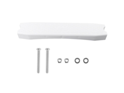 Pedal antideslizante de plástico blanco para escaleras de piscinas y spas.
