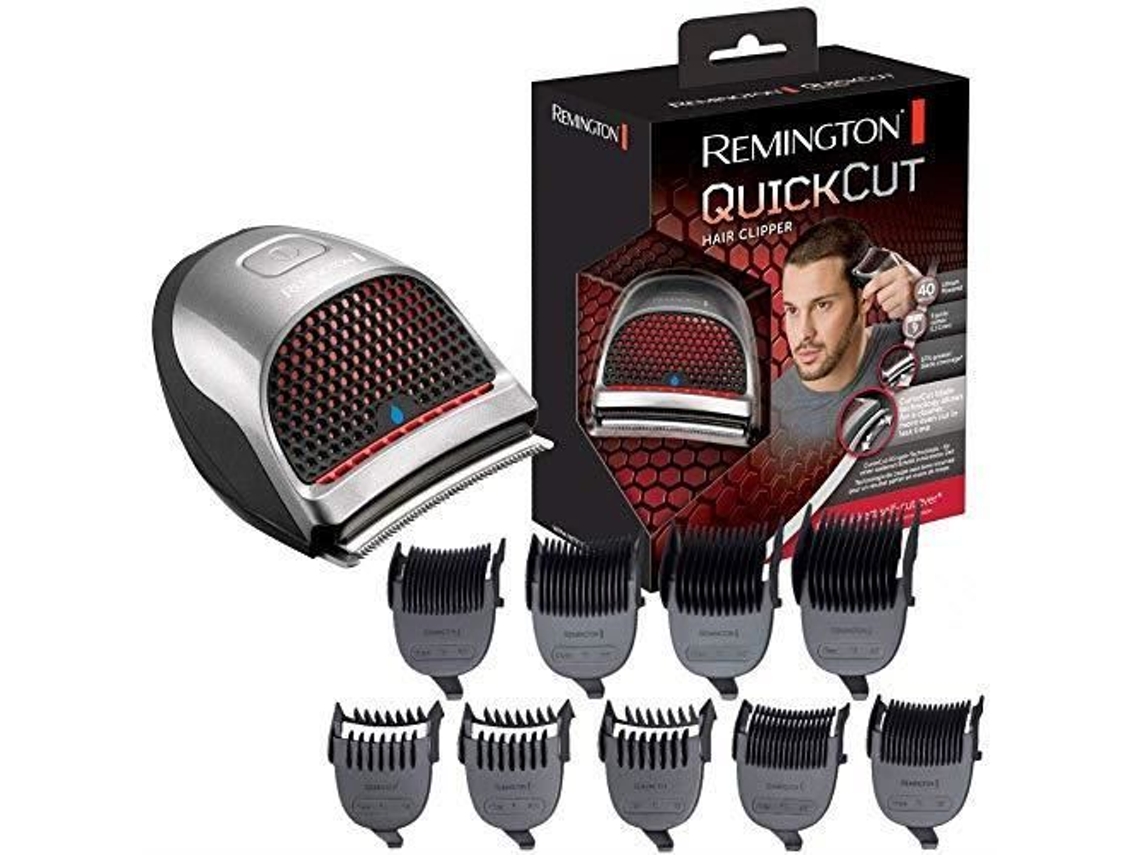 Máquina De Cortar Cabello Remington Quickcut Cuchilla Curvada 9 Peines